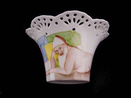 UNUSUAL nude Santa / handpainted porcelain vase  / Male dish / Gay interest / Co - £99.91 GBP