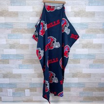 Buffalo Bills NFL Wearable Blanket Tailgate Fleece Blue Red Adult One Size - £23.45 GBP