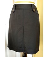 WHITE HOUSE BLACK MARKET Black Stretch Cotton Short Pleated A-line Skirt... - $365.04 MXN