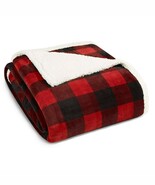 Eddie Bauer Mountain Plaid Red Ultra Soft Plush Fleece Blanket, Twin - $53.96