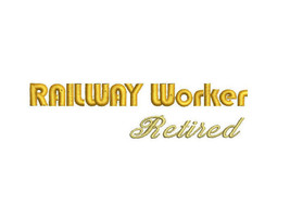 Railroad RAILWAY Worker Retired Embroidered Polo Shirt Embroidered Gift - $29.95