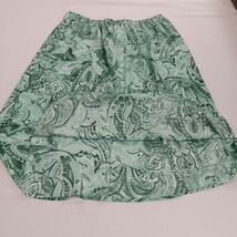 Maggie Sweet RN#120463 Women's Green Paisley A-Line Pull-On Skirt Size XL image 14