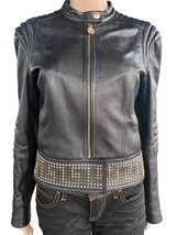 Versace X H&amp;M leather jacket, 38 - £265.97 GBP