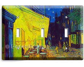 Vincent Van Gogh French Arles Cafe painting triple light switch wall pla... - $335.71 MXN
