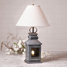 Miner&#39;s Lamp with Shade - Antique Tin Farmhouse Light - £93.08 GBP