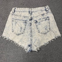 BG Brand Jean Shorts Womens S Acid Wash Stretch Denim Cut Offs 29x2 BS101SR - $6.12