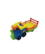 Fisher Price Little People ZOO SAFARI TRAIN TRUCK Sounds Works Blue Gree... - £5.90 GBP