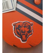 NFL Chicago Bears Women&#39;s 9-10 Men&#39;s 7-8 Rubber Orange Blue Flip Flops New - $14.97