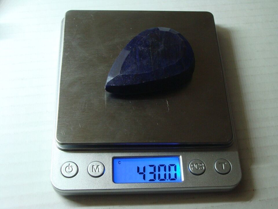 425 Carats Certified Blue Sapphire Pear Shaped Large Gemstone Gem Stone Jewel Item image 12