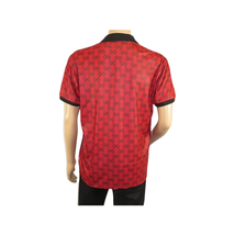 Men Sports Shirt DE-NIKO Short Sleeves Soft Modal Fashion Polo Shirt G1121 Red image 9