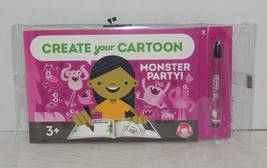 2018 Wendy&#39;s create your cartoon Monster Party Kids Meal Toy VHTF - $9.75
