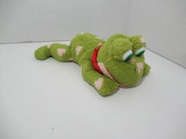Russ Berrie Plush Fribbit frog red bow beige tan cream heart spots beanb... - $15.42