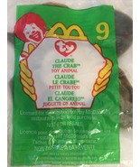 McDonalds 1993 Tag Ty Teenie Beanie Baby Claude The Crab #9 1999 Sealed ... - £3.14 GBP