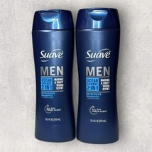 2 x Suave Men Ocean Charge 2-in-1 Refreshing Shampoo &amp; Conditioner 12.6oz - £18.47 GBP