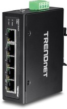 TRENDnet 5-Port Hardened Industrial Gigabit DIN-Rail Switch, 10 Gbps Switching C - £112.87 GBP+