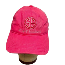 Simply Southern Logo Baseball Hat Pink Adjustable Cap Preppy Mom Barbiecore Boat - £6.31 GBP