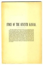 Story of the Seventh Kansas in the Civil War 1902 S M Fox Adjutant General - £35.16 GBP