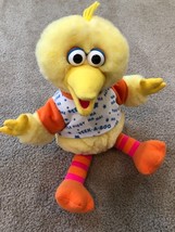 Sesame Street Big Bird Talking Peek a Boo Tyco Plush Playtime Vintage Tyco 16&quot; - £28.84 GBP