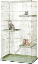 AAA Large Cat Cage 52 Inches Detachable Cat Kennel With 3 Platforms And 1 Ramp - $135.98