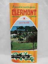 Vintage Clermont Lake County Florida Brochure Pamphlet - €10,78 EUR