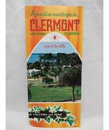 Vintage Clermont Lake County Florida Brochure Pamphlet - $17.38 CAD
