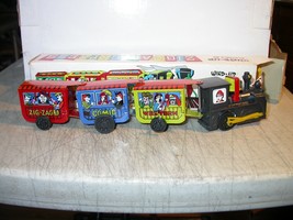 Vintage Wind Up ZIG-ZAG Western Comic Express Tin Litho Toy Train CT-800 - £15.95 GBP
