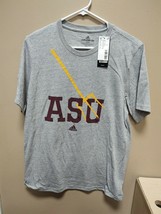 Adidas Arizona State Sun Devils Amplifier Shirt Womens Medium Gray ED9059 3 - £9.10 GBP