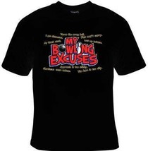 coolmens t-shirt tee tshirts Tees- My bowling excuses shirt, funny quote... - $15.99