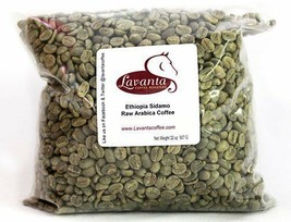 LAVANTA COFFEE GREEN ETHIOPIA SIDAMO TWO POUND PACKAGE - £31.03 GBP