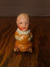 Vintage Porcelain Bisque Frozen Baby Figurine Doll 1 3/4&quot; Tall HTF!! - £13.92 GBP