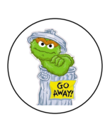 30 Oscar the Grouch Stickers Envelope Seals Labels Tags Favors Stamps Se... - $149.06 MXN