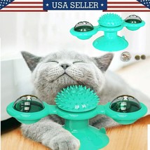 Windmill Cat Toys Fidget Spinner For Kitten With Catnip Ball Fidget Spinner-Blue - £22.02 GBP