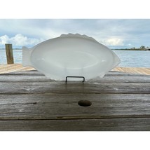 Vintage Milk Glass Fish by Glasbake McKee, Fish Shape Baker, Seafood Dish 18" - $66.76