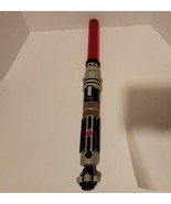 Star Wars Electronic Lights Sounds Red Telescoping Lightsaber with 3 Jewels - $18.65
