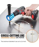 Double Head Sheet Nibbler Metal Cutter Drill Attachment Straight Curve C... - $586.82 MXN