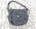 Giani Berini Black Leather Shoulder Handbag Purse 6456 - £16.18 GBP