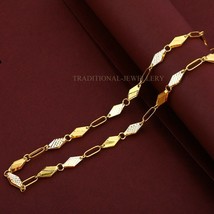 Unisex Italian Turkey chain 916% 22k Gold Chain Necklace Daily wear Jewelry 2 - £3,039.80 GBP+