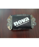 Vintage Anchor Hocking Nova  Candle holders  tri size new old stock  - $19.75