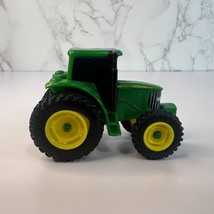 RTL John Deere Plastic Tractor w/Trailer Hookup Farm Toy  2.5&quot; Long Meta... - $8.00