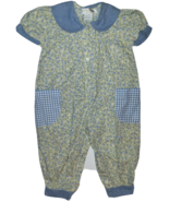 baby baluga New York SS Longall One Piece Light Blue &amp; Yellow Floral &amp; C... - £13.39 GBP