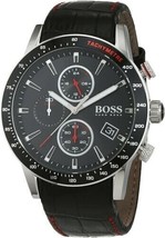 HUGO BOSS Uhr HB1513390 Rafle Herrenuhr mit schwarzem Lederarmband ~ 2... - £99.72 GBP