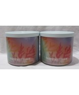 Bath &amp; Body Works 3-wick Scented Candle Lot Set of 2 GRAPEFRUIT PEACH - $1,478.69 MXN