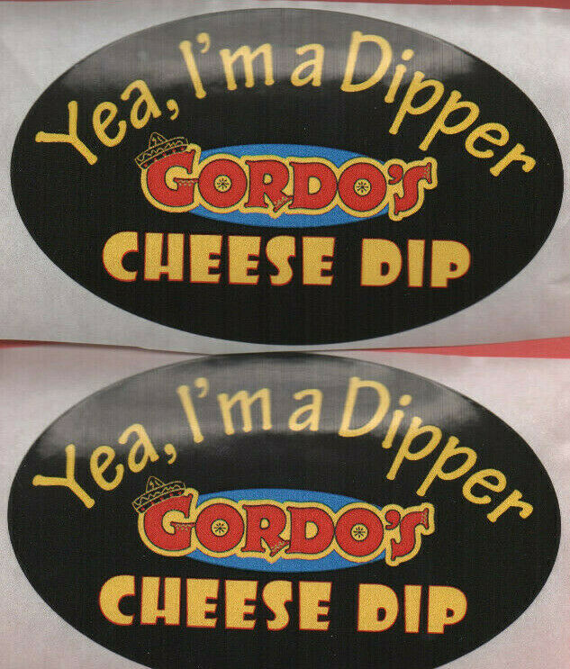(2) Gordo&#39;s Cheese Dip new Sticker&#39;s - $2.00