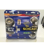 Schlage  Deadbolt + Keyed Entry Security Pack ANTIQUE BRASS FBR250 NEW - $644.30 MXN