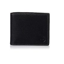 Timberland Men&#39;s Leather Wallet with Attached Flip Pocket | Color Black ... - £39.97 GBP