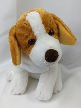 Wishpets Love Pups Dog Plush 7 Inch Brown White Black 2002 Stuffed Animal Toy - £7.07 GBP