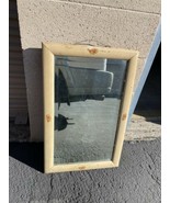 Antique Wall Hanging Mirror Picture Frame Wood vintage 28x17 - $122.24 CAD