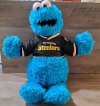 Cookie Monster Build-A-Bear Sesame Street 20” w Steelers Shirt 2005 - £25.62 GBP