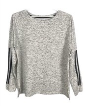 Bobbie Brooks Womens Sweater Size 1X White Black Long Sleeve Comfy Casua... - £10.28 GBP