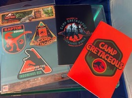 Universal Studios Jurassic World Park Camp Cretaceous Stickers + 2 Noteb... - £16.11 GBP